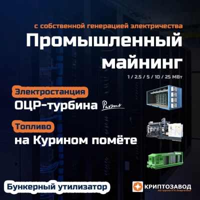 Криптозавод на курином помете