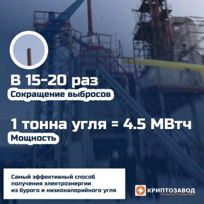 Реактор газификации угля